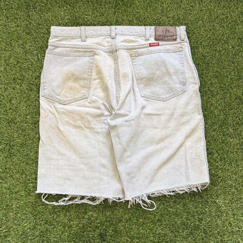 Vintage 90s Light Wash Jean Shorts Waist 34
